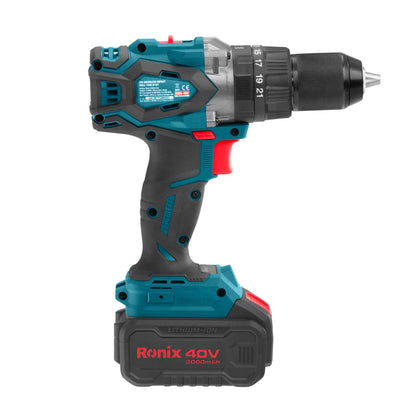 [8905-40V] Kit di Trapano a Percussione Cordless Brushless 40V 150 N.m