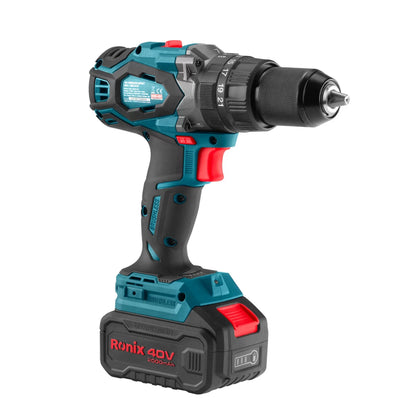 [8905-40V] Kit di Trapano a Percussione Cordless Brushless 40V 150 N.m