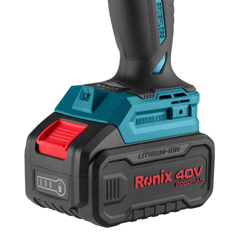 [8905-40V] Kit di Trapano a Percussione Cordless Brushless 40V 150 N.m