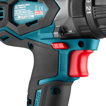 [8905-40V] Kit di Trapano a Percussione Cordless Brushless 40V 150 N.m