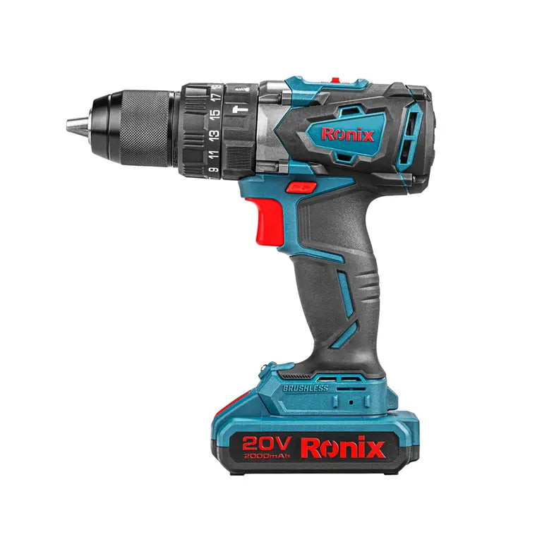 [8905K] Kit di trapano a percussione 20V Brushless 13mm-55N.m