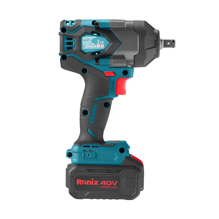 [8907-40V] Kit di chiave a impulsi cordless 40V Brushless 1/2 pollice 800N m
