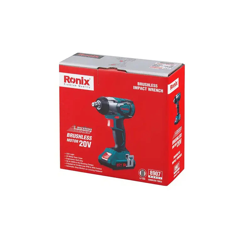 [8907] Chiave a impulsi 1/2 pollice 20V Brushless