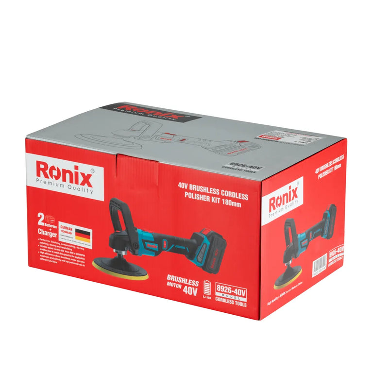 [8926-40V] Kit lucidatrice cordless 40V Brushless 180mm