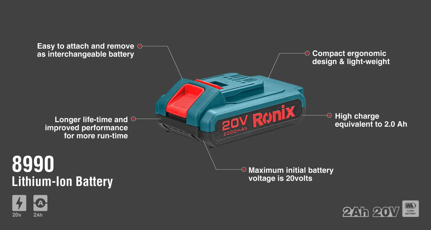 [8990] 20V Batteria 2A-Brushless serie