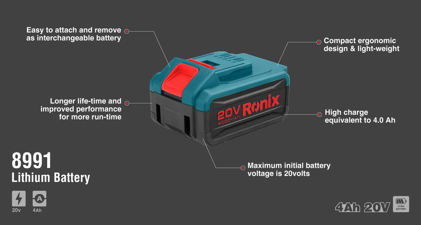 [8991] Serie Brushless 4A da 20V Battery