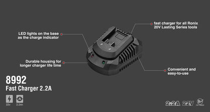 [8992] Caricatore Veloce 20V 2.2A-Brushless series