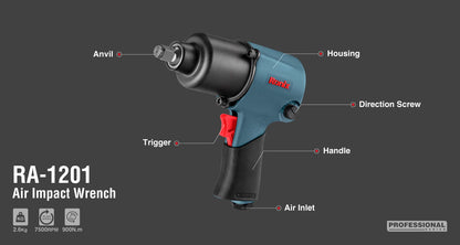 [RA-1201] Chiave a Impulsi 1/2 inch-900 N.m