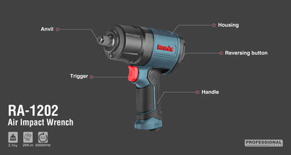 [RA-1202] Chiave a Impulsi 1/2 inch-1150 N.m