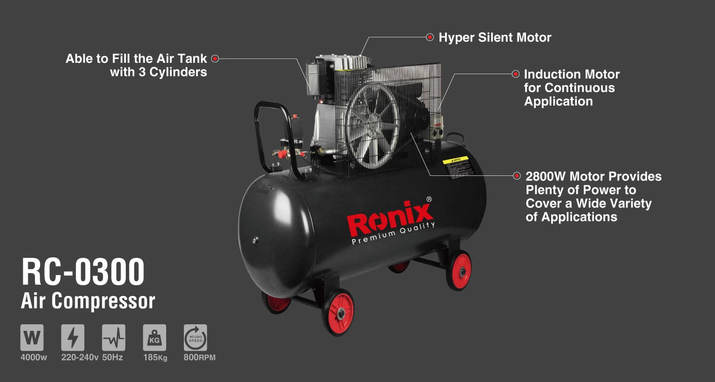 [RC-0300] Compressore d'Aria 300L 4000w