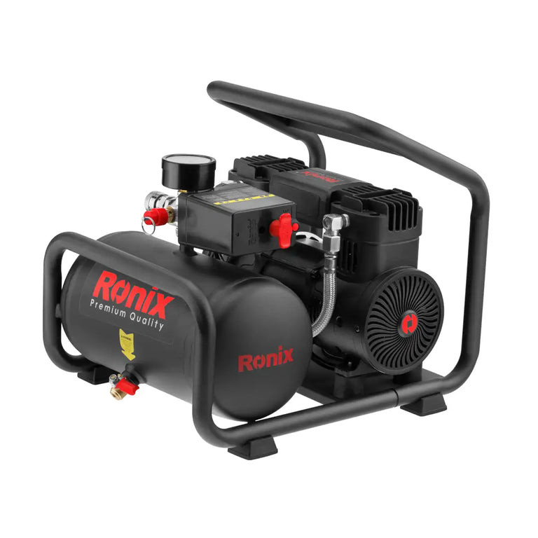 [RC-0613] Compressore d'Aria Silenzioso e Senza Olio 6L-1100W