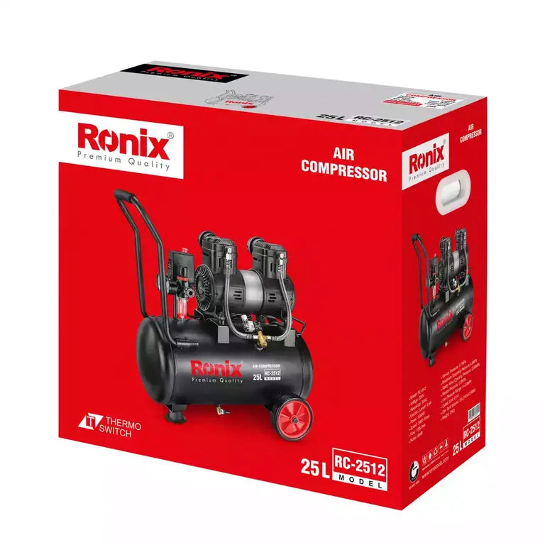 [RC-2512] Compressore d'Aria Silenzioso 25L-1380W