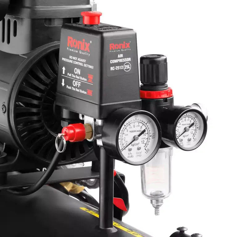 [RC-2512] Compressore d'Aria Silenzioso 25L-1380W