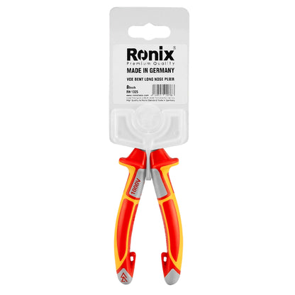 [RH-1325] Pinza a Becco Lungo Curvo VDE 8 inch Tedesca