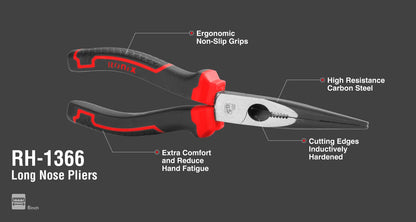 [RH-1366] Pinza a Becco Lungo MAXI Forgiata a caldo