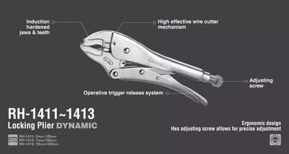 [RH-1412] Pinza Bloccante 7 inchCR-MO