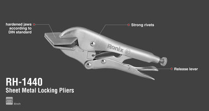 [RH-1440] Morsa per Lamiera con Blocco 8Inch