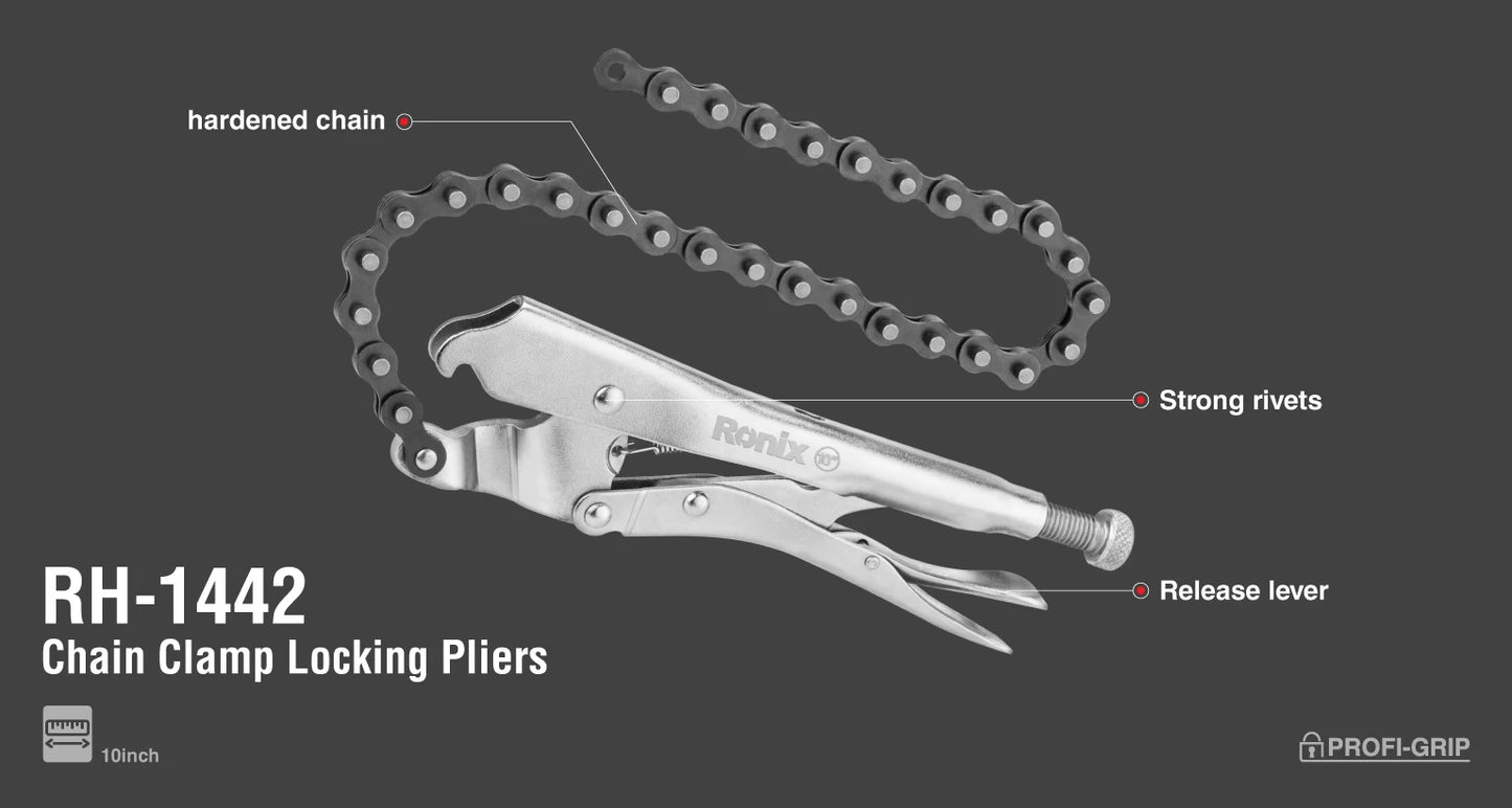 [RH-1442] Pinza a Morsa per Catena 10Inch
