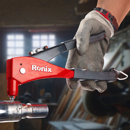 [RH-1605] Rivettatrice Manuale, 4 Ugelli, Modello Ergo