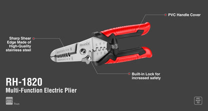 [RH-1820] Pinza Elettrica Multifunzionale Acciaio Inossidabile