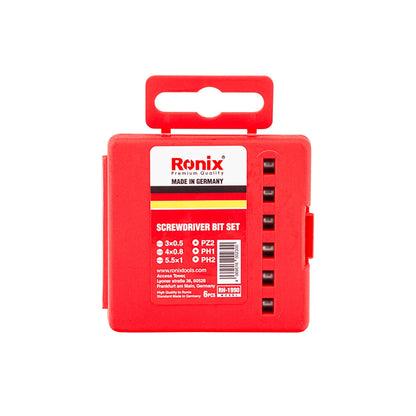 [RH-1990] Set di punte per cacciavite 6 pezzi - Tedesco