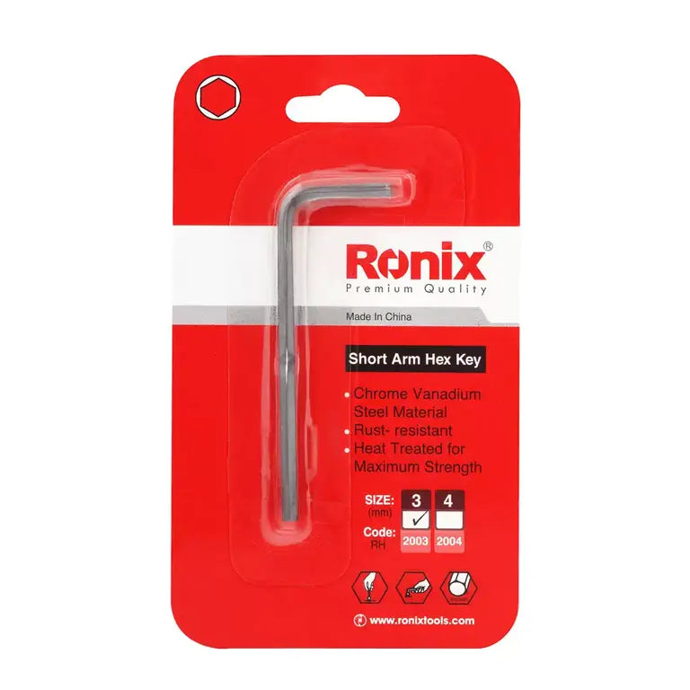 [RH-2003] Chiave esagonale a Braccio Corto 3mm