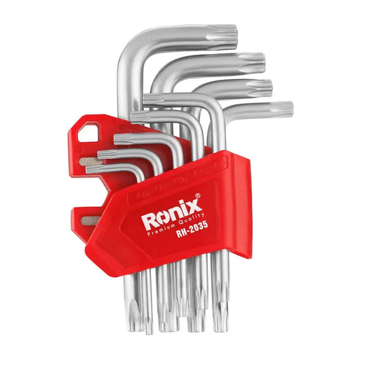 [RH-2035] Set di Chiavi Torx Magnetiche a Braccio Corto (9 Pezzi)