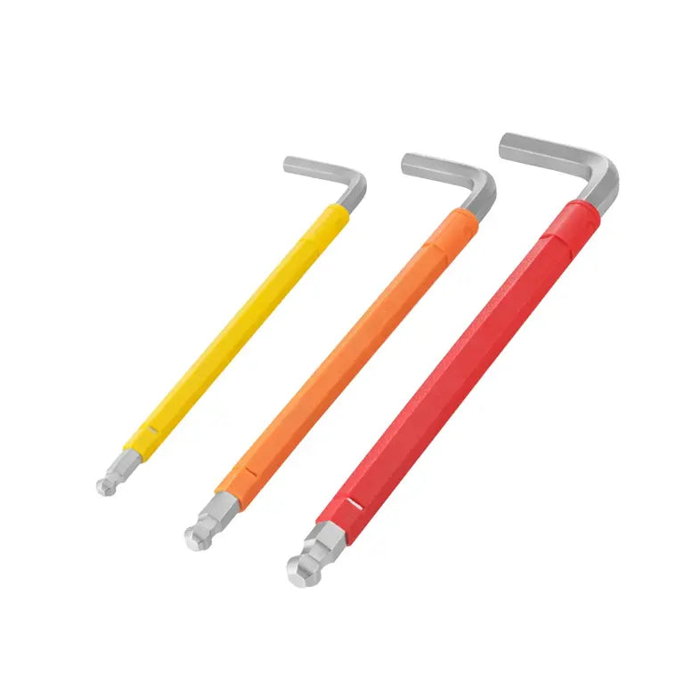 [RH-2042] Multi Colore Braccio Extra Lungo Punte a Sfera 9pz Cr-V