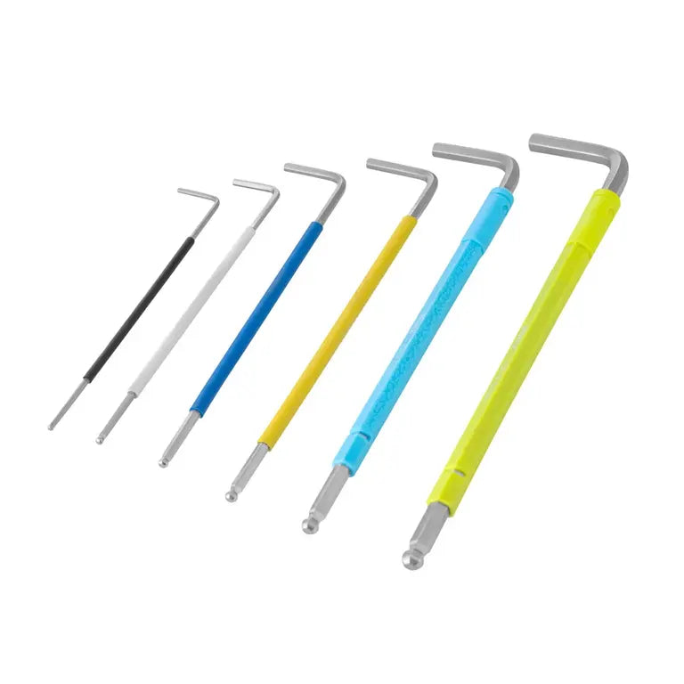 [RH-2042] Multi Colore Braccio Extra Lungo Punte a Sfera 9pz Cr-V