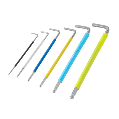 [RH-2042] Multi Colore Braccio Extra Lungo Punte a Sfera 9pz Cr-V