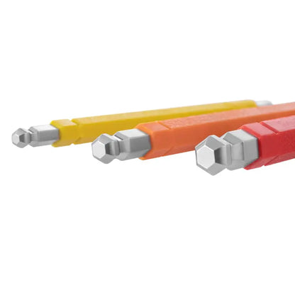 [RH-2042] Multi Colore Braccio Extra Lungo Punte a Sfera 9pz Cr-V