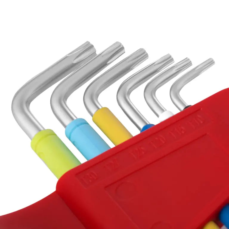 [RH-2043] Multi Colore Braccio Extra Lungo Estremità Torx 9pcs Cr-V