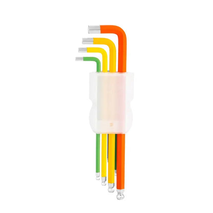 [RH-2048] Set di Chiavi a Sfera Extra Lunghe Multicolore 9pz Tedesco