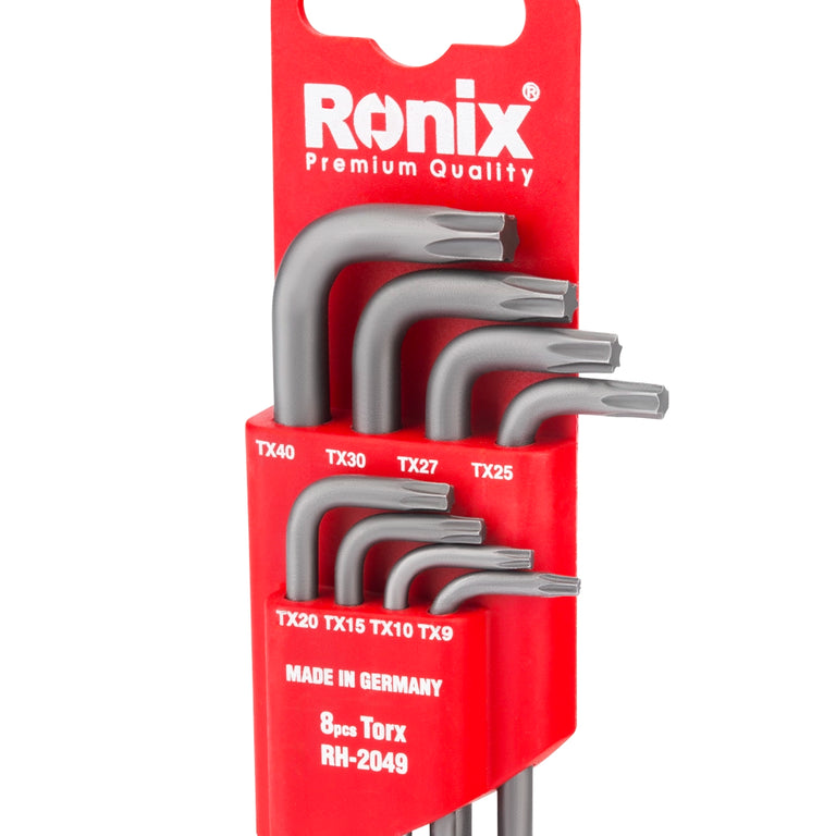 [RH-2049] Set di 8 Chiavi Torx a Braccio Corto Tedesche