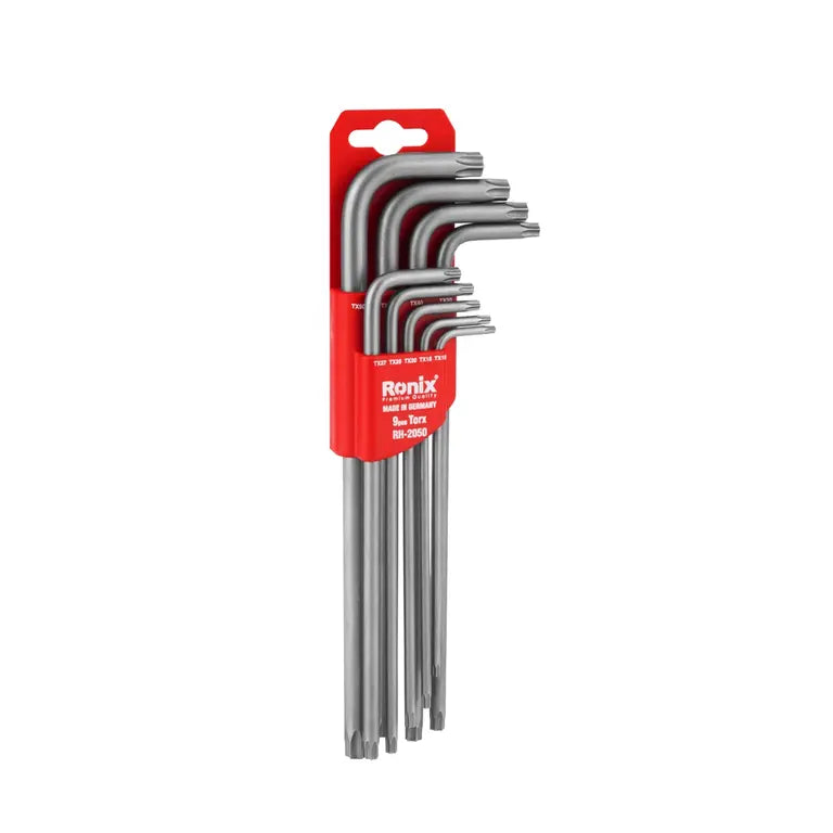 [RH-2050] Set di 9 Chiavi Torx a Braccio Lungo Tedesche