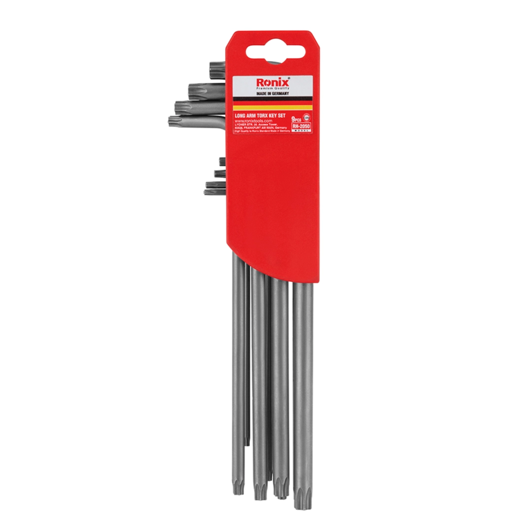 [RH-2050] Set di 9 Chiavi Torx a Braccio Lungo Tedesche