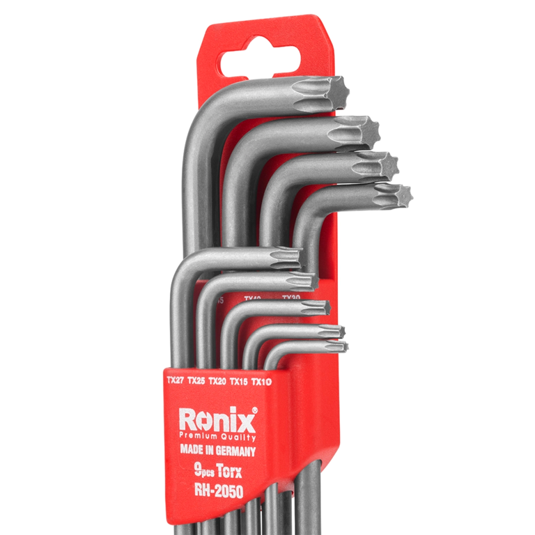 [RH-2050] Set di 9 Chiavi Torx a Braccio Lungo Tedesche