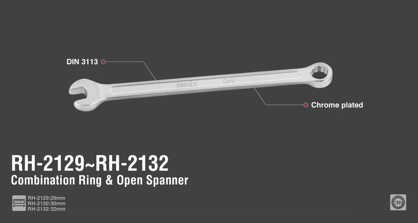 [RH-2130] Chiave Combinata Cr-V