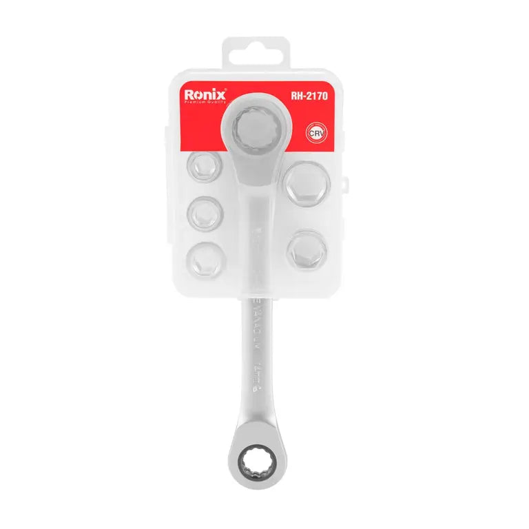 [RH-2170] Set di chiavi a cricchetto a doppia estremità 7 in 1