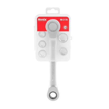 [RH-2170] Set di chiavi a cricchetto a doppia estremità 7 in 1
