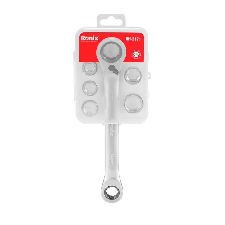 [RH-2171] Set di chiavi a cricchetto reversibili a doppia estremità 7 in 1