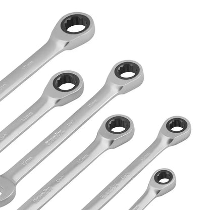 [RH-2173] Set di Chiavi a Cricchetto Reversibili a Doppia Bocca – 6pz