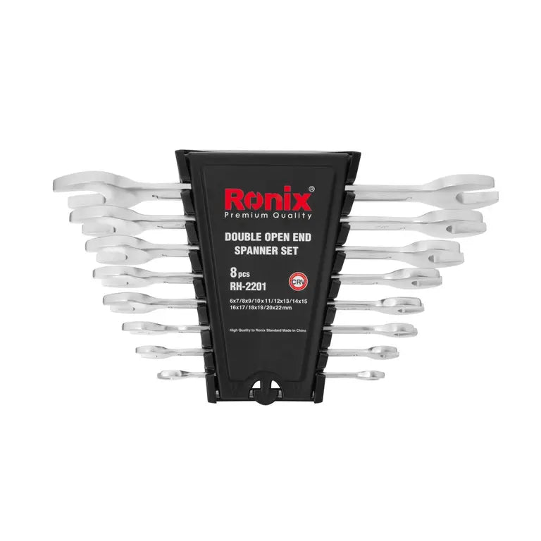 [RH-2201] Set di Chiavi a Batoio Aperto Doppio (8Pcs)