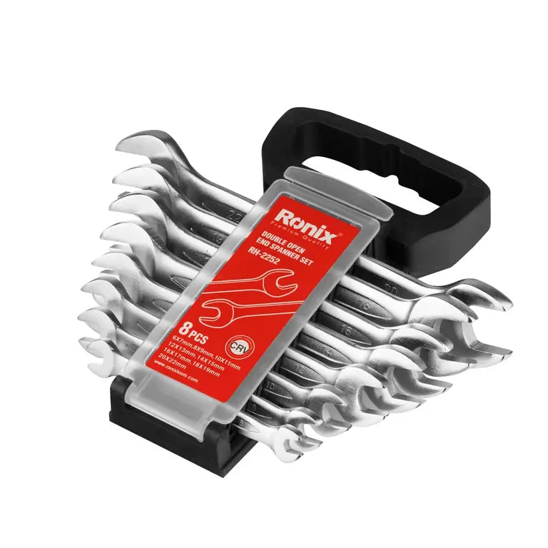 [RH-2252] Set di Chiavi a Bocca Aperta Doppia (8pz)