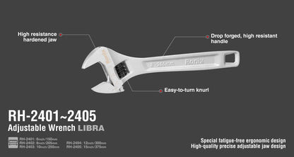 [RH-2401] Chiave Regolabile 6 inch-Libra Series
