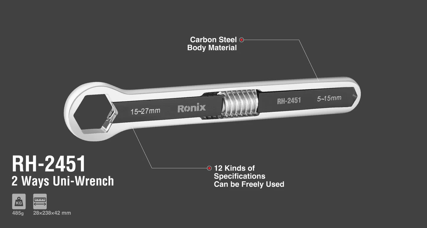 [RH-2451] Chiave Uni-wrench (15-27mm)