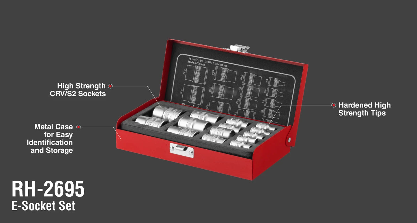 [RH-2695] Set di Bussole (11pcs)-1/2-1/4-3.8 inch