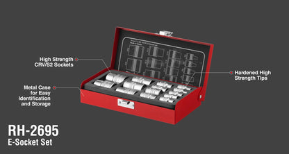 [RH-2695] Set di Bussole (11pcs)-1/2-1/4-3.8 inch