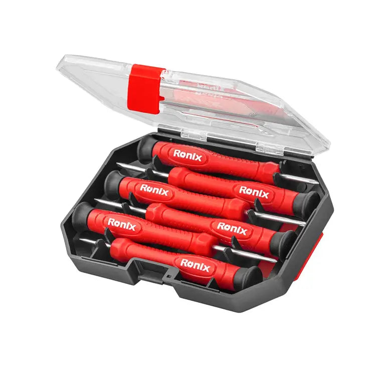 [RH-2712] Set di Cacciaviti di Precisione con Manico in Plastica (6Pezzi)