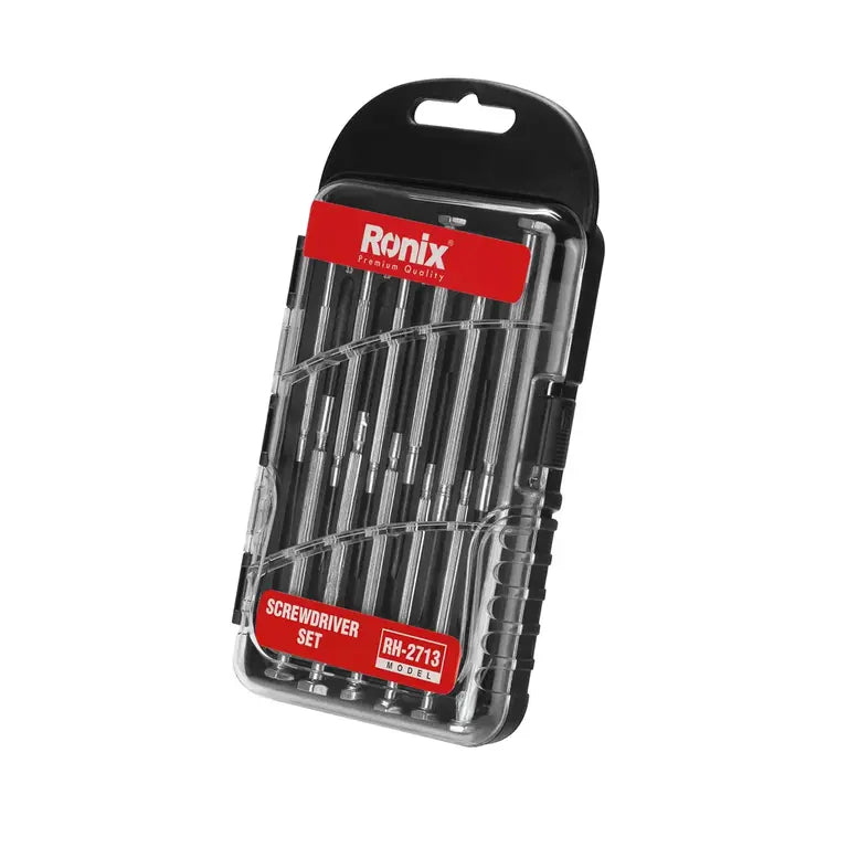 [RH-2713] Set di Cacciaviti di Precisione con Manico in Acciaio (12Pcs)